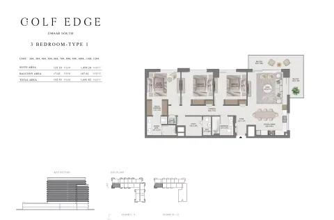 Floor plan, 3 Beds, 1,641 sq ft