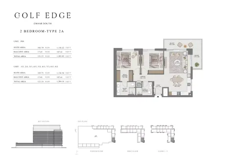 Floor plan, 2 Beds, 1,303 sq ft
