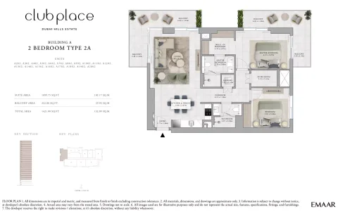 Floor plan, 2 Beds, 1,421 sq ft