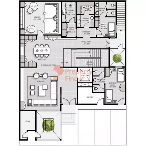 Floor plan, 6 Beds, 16,010 sq ft