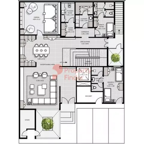 Floor plan, 5 Beds, 8,855 sq ft