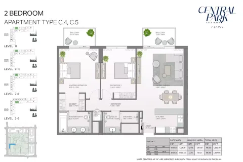 Floor plan, 2 Beds, 3,048 sq ft