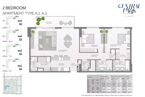 Floor plan, 2 Beds, 1,429 sq ft