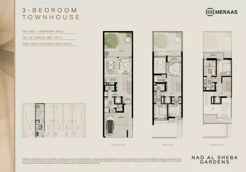 Floor plan, 3 Beds, 3,252 sq ft