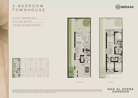 Floor plan, 3 Beds, 2,705 sq ft