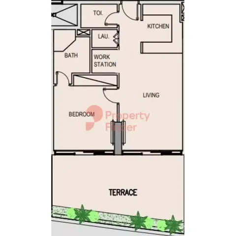 Floor plan, 1 Bed, 0 sq ft