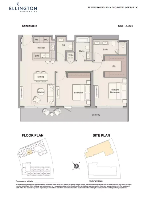Floor plan, 2 Beds, 1,258 sq ft