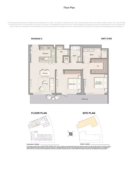 Floor plan, 2 Beds, 1,258 sq ft