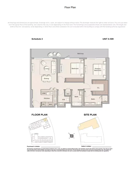 Floor plan, 2 Beds, 1,246 sq ft