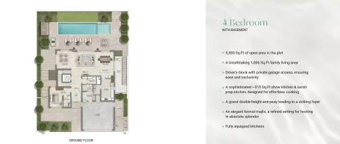 Floor plan, 4 Beds, 9,170 sq ft