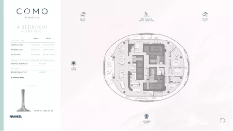 Floor plan, 4 Beds, 10,299 sq ft