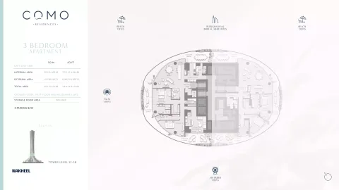 Floor plan, 3 Beds, 6,171 sq ft