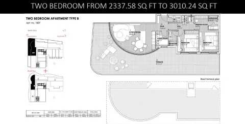 Floor plan, 2 Beds, 3,010 sq ft