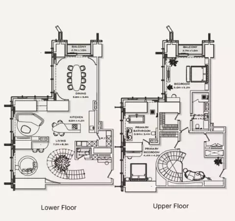 Floor plan, 2 Beds, 2,531 sq ft