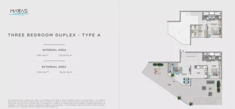 Floor plan, 3 Beds, 1,395 sq ft
