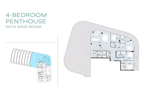 Floor plan, 4 Beds, 0 sq ft