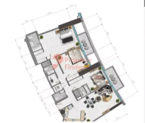 Floor plan, 3 Beds, 153 sq ft