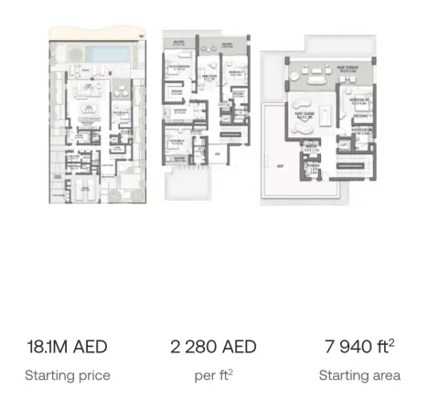 Floor plan, 5 Beds, 7,940 sq ft
