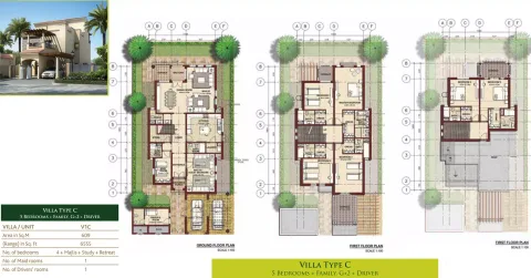 Floor plan, 5 Beds, 6,555 sq ft