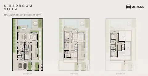 Floor plan, 5 Beds, 5,650 sq ft