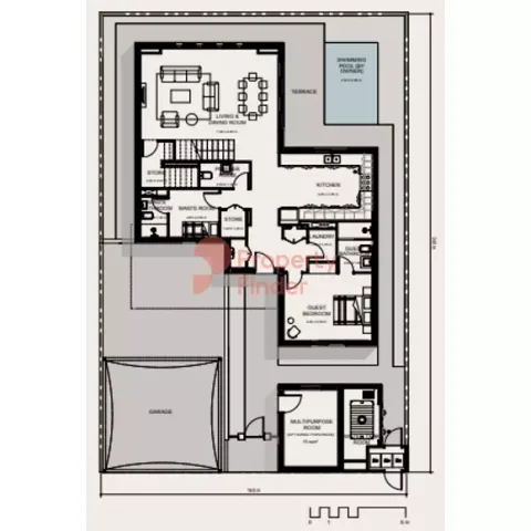 Floor plan, 5 Beds, 3,110 sq ft