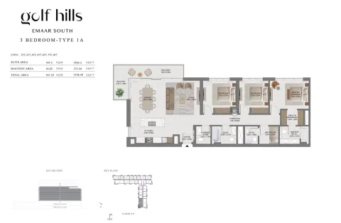 Floor plan, 3 Beds, 1,738 sq ft