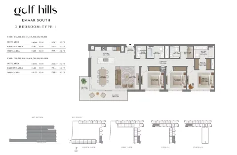 Floor plan, 3 Beds, 1,738 sq ft