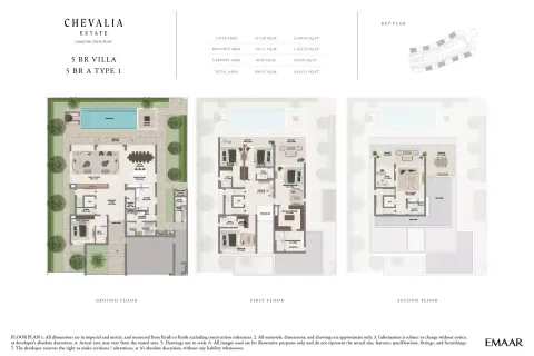 Floor plan, 5 Beds, 8,615 sq ft