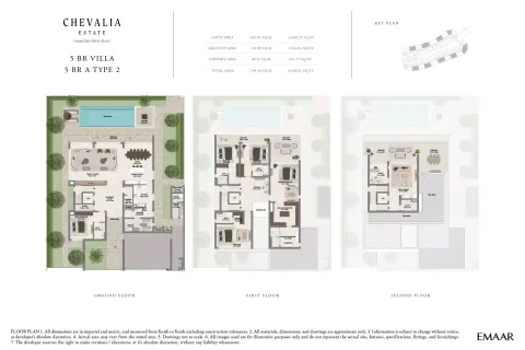 Floor plan, 5 Beds, 8,606 sq ft