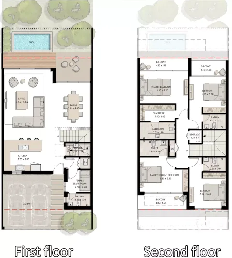 Floor plan, 4 Beds, 3,315 sq ft