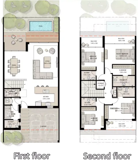Floor plan, 4 Beds, 3,315 sq ft
