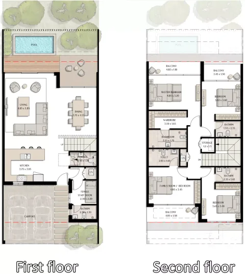 Floor plan, 4 Beds, 3,315 sq ft