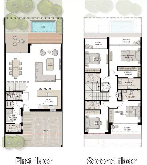 Floor plan, 4 Beds, 3,315 sq ft