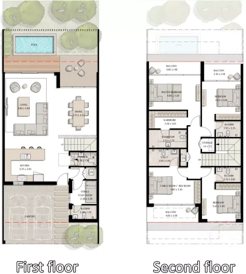 Floor plan, 4 Beds, 3,315 sq ft