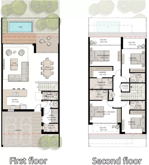 Floor plan, 4 Beds, 3,315 sq ft