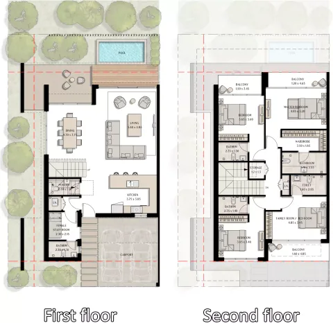 Floor plan, 4 Beds, 3,885 sq ft
