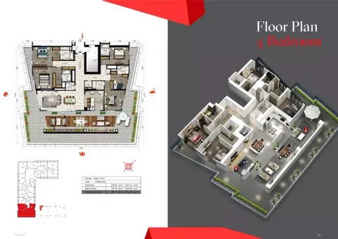 Floor plan, 4 Beds, 4,117 sq ft