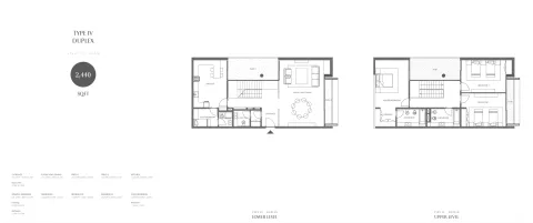 Floor plan, 3 Beds, 2,440 sq ft