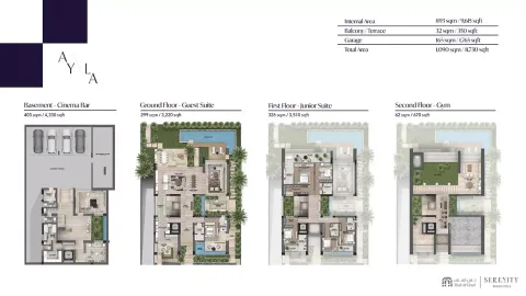 Floor plan, 6 Beds, 11,730 sq ft
