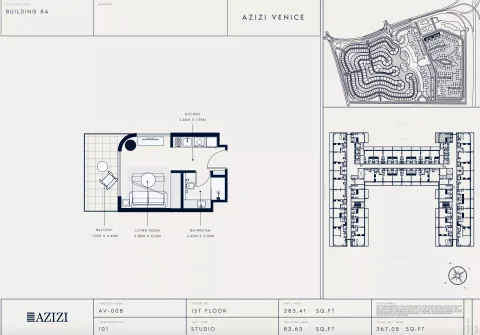 Floor plan, Studio, 367 sq ft