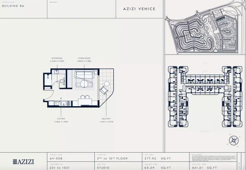 Floor plan, Studio, 341 sq ft