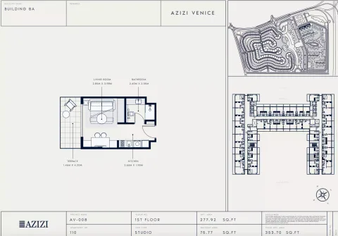 Floor plan, Studio, 353 sq ft