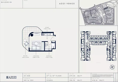 Floor plan, Studio, 415 sq ft