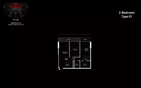 Floor plan, 2 Beds, 0 sq ft