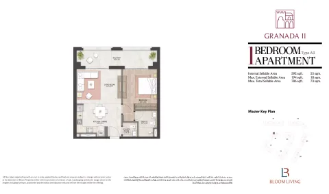 Floor plan, 1 Bed, 786 sq ft