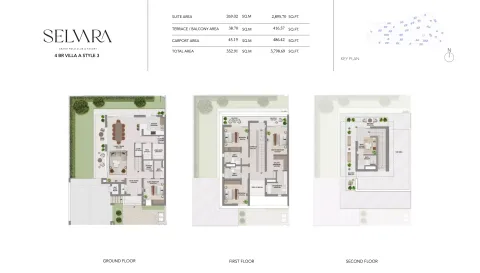 Floor plan, 4 Beds, 3,798 sq ft
