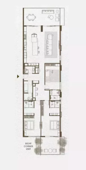 Floor plan, 3 Beds, 2,876 sq ft