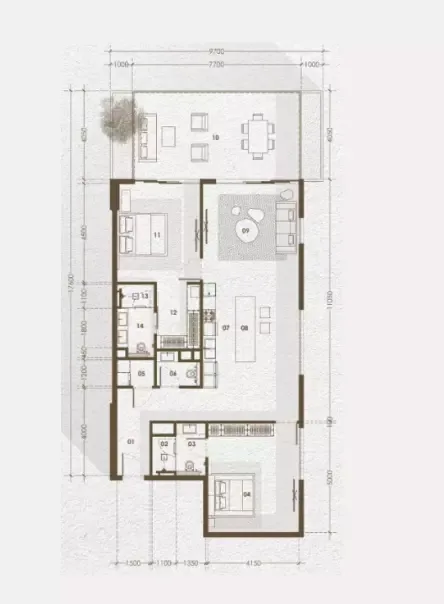 Floor plan, 2 Beds, 1,726 sq ft