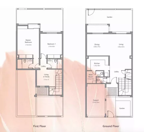 Floor plan, 2 Beds, 1,876 sq ft