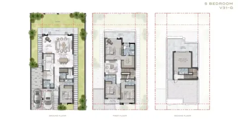 Floor plan, 5 Beds, 4,400 sq ft